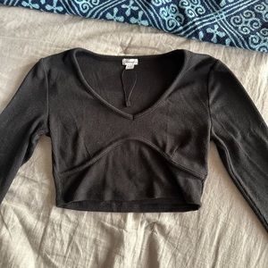 SOLD Garage Long-Sleeve V-Neck Top